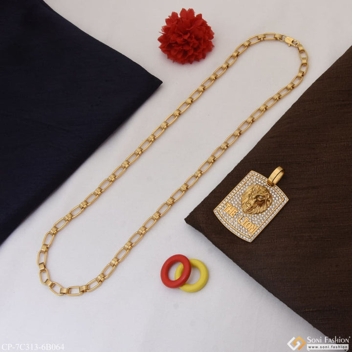 The lion classic design superior quality chain pendant combo