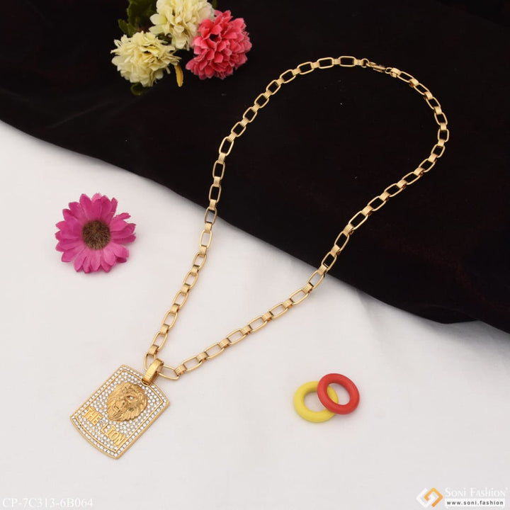 The lion classic design superior quality chain pendant combo