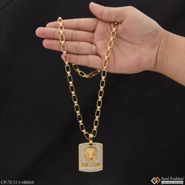 The lion classic design superior quality chain pendant combo