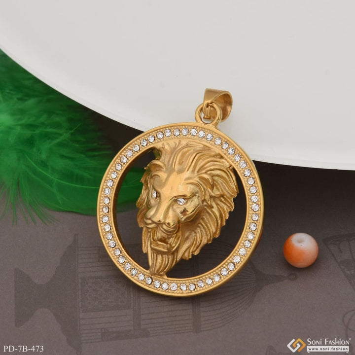 Lion With Diamond Superior Quality High-class Design