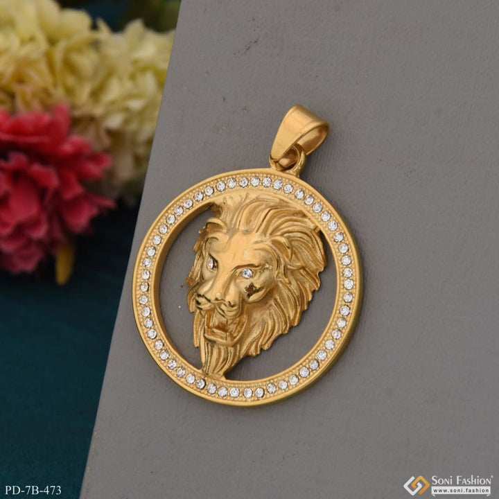 Lion With Diamond Superior Quality High-class Design