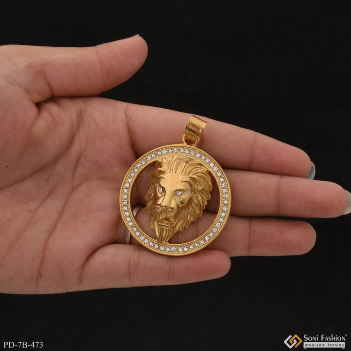 Lion With Diamond Superior Quality High-class Design