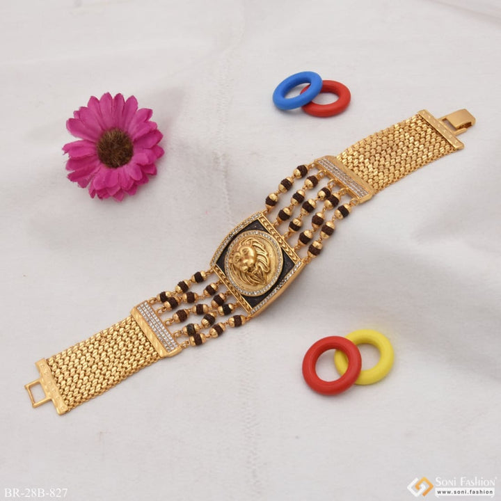 High-quality Lion Fancy Design Gold Watch Bracelet - B827