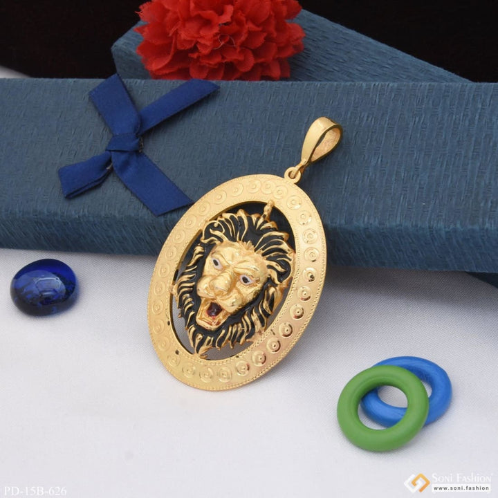 Lion High-quality Eye-catching Design Gold Plated Pendant