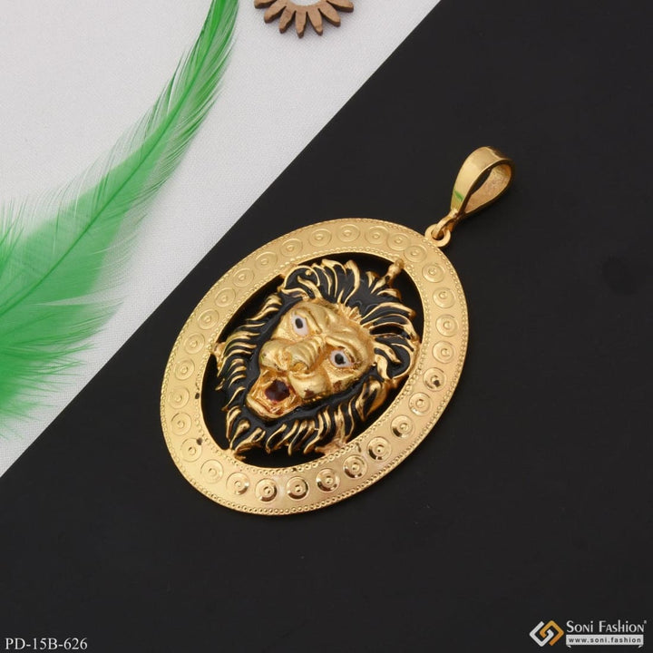 Lion High-quality Eye-catching Design Gold Plated Pendant