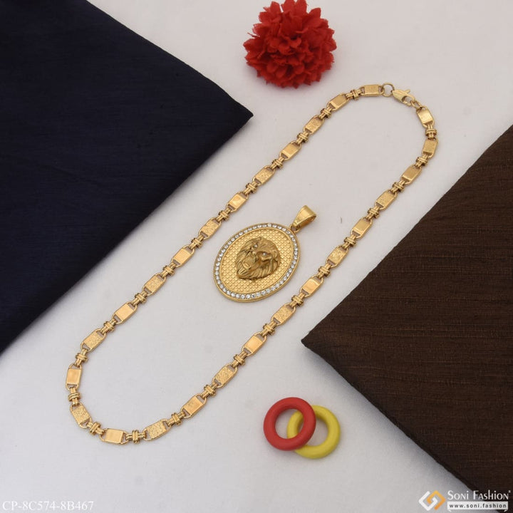 Lion superior quality gorgeous design chain pendant combo