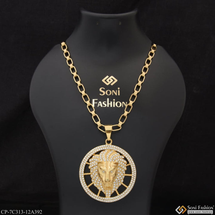 Lion superior quality graceful design chain pendant combo