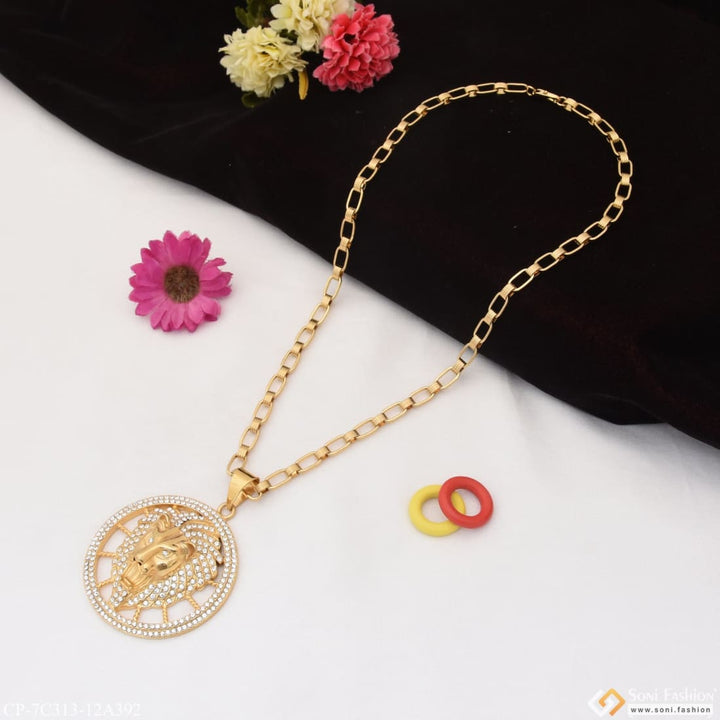 Lion superior quality graceful design chain pendant combo