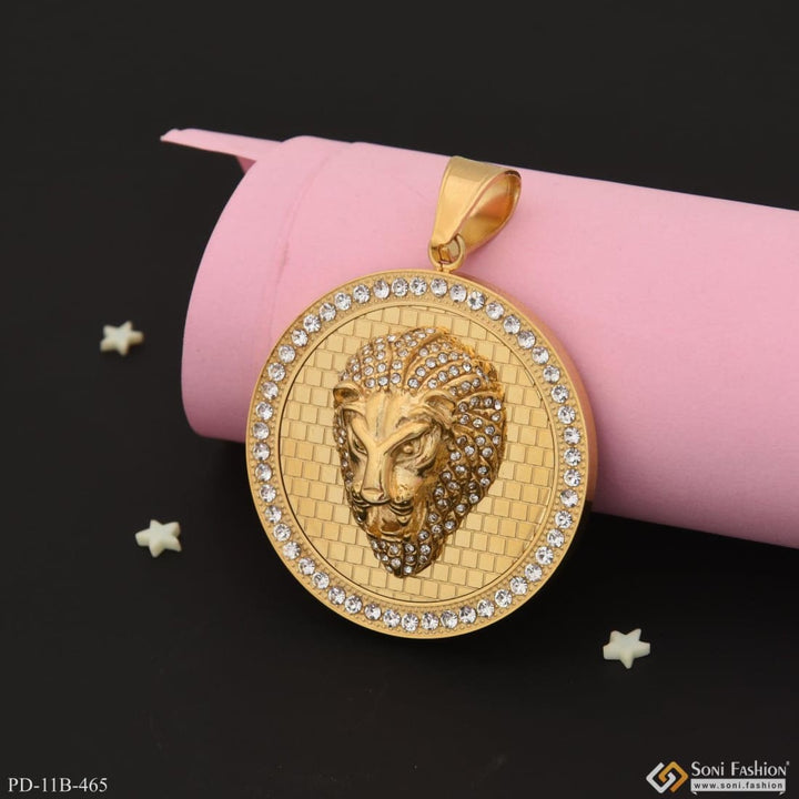 Lion superior quality hand-finished design gold plated