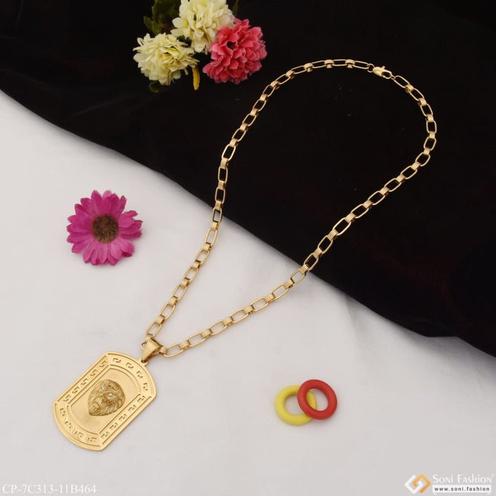 Lion Superior Quality Sparkling Design Chain Pendant Combo