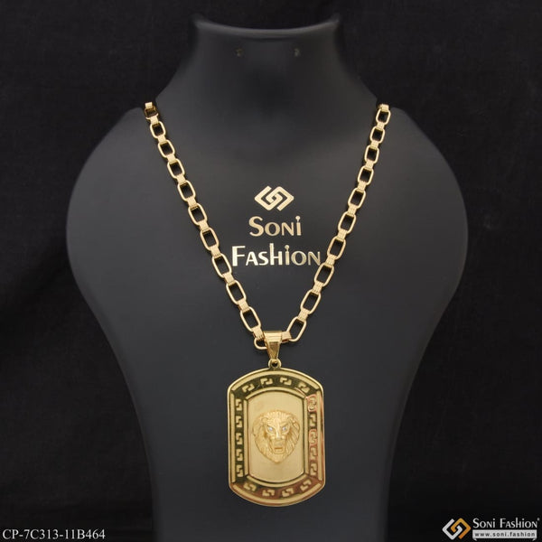 Lion Superior Quality Sparkling Design Chain Pendant Combo