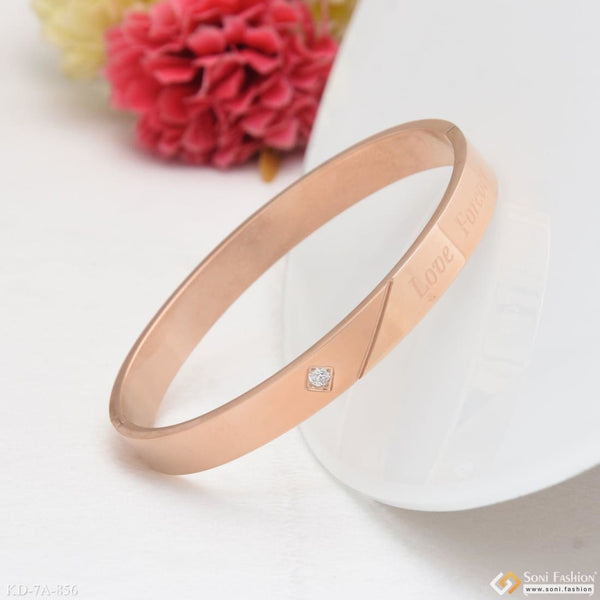 Love forever stunning design superior quality rose gold kada