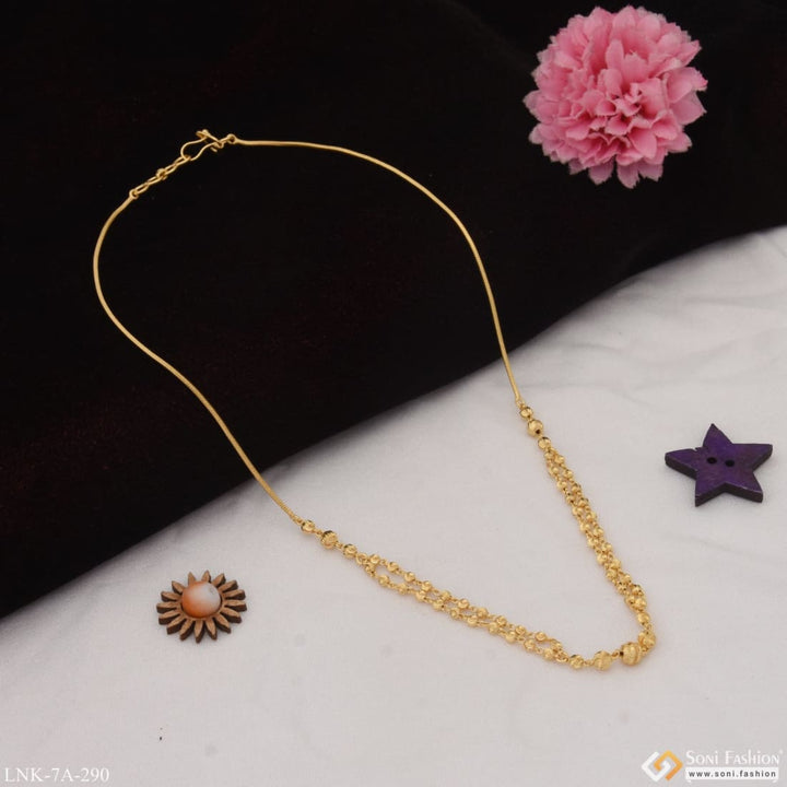 Lovely design hand-finished gold plated necklace for ladies