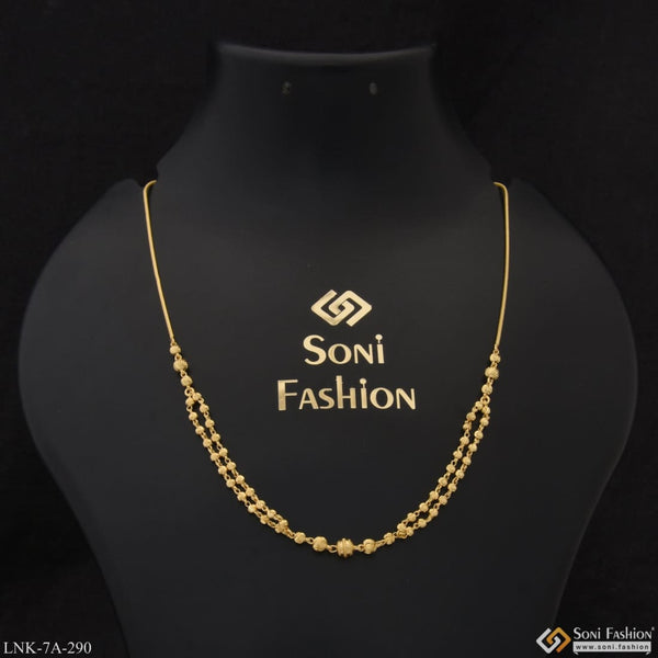 Lovely design hand-finished gold plated necklace for ladies