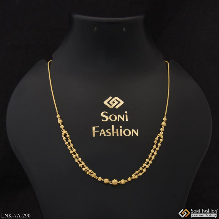 Lovely design hand-finished gold plated necklace for ladies