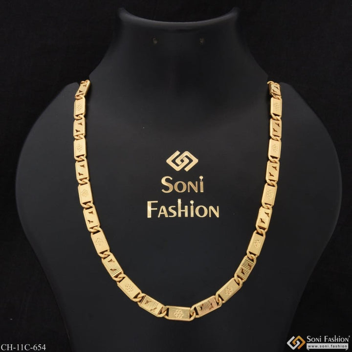 Nawabi superior quality graceful design gold plated chain