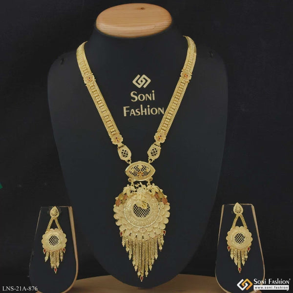 Magnificent Design Gold Plated Necklace Set for Women