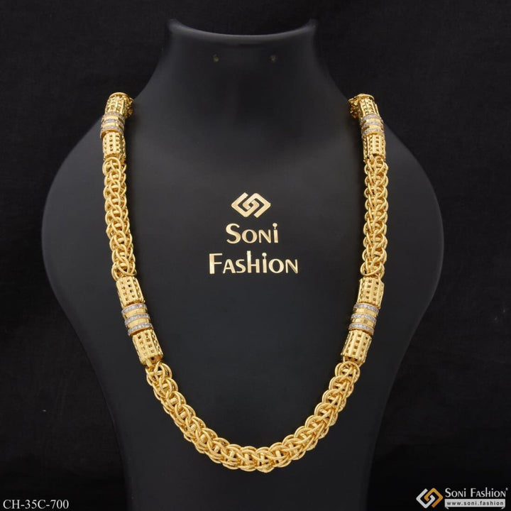 Rajwadi With Diamond Finely Detailed Design Gold Plated