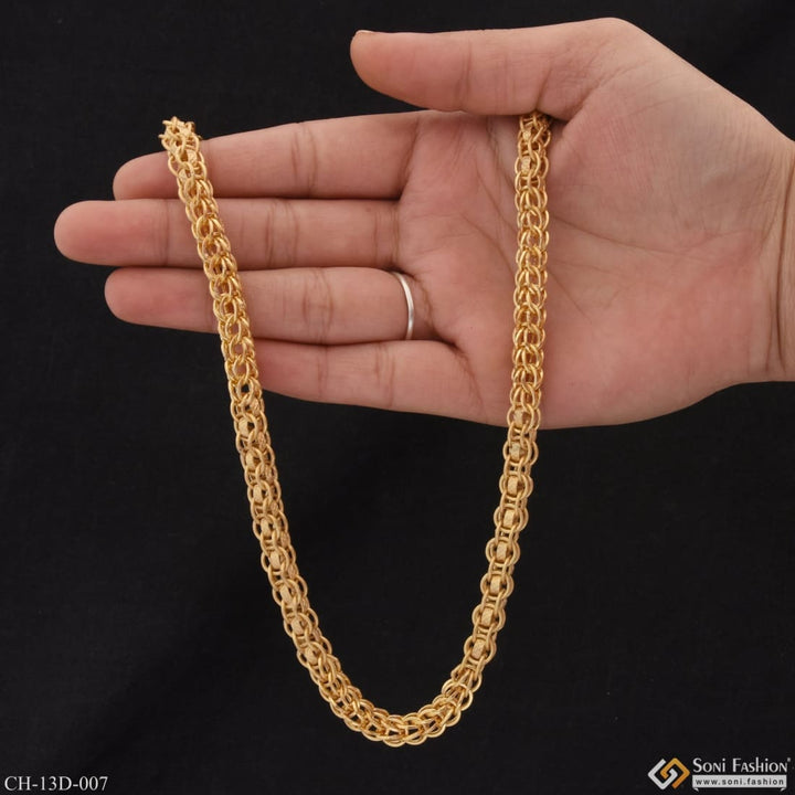 Ring Into Best Quality Elegant Design Gold Plated Chain For