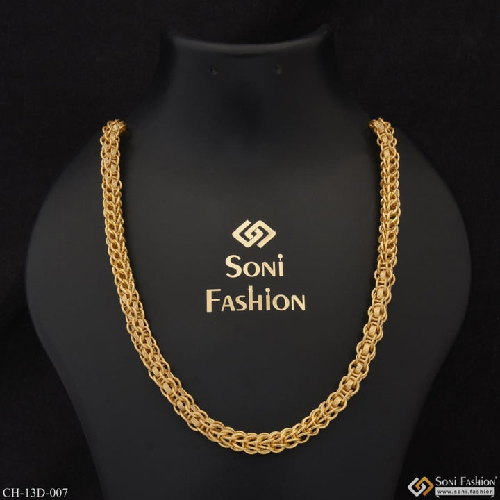 Ring Into Best Quality Elegant Design Gold Plated Chain For