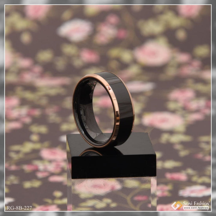 Rose gold & black superior quality hand-crafted design ring