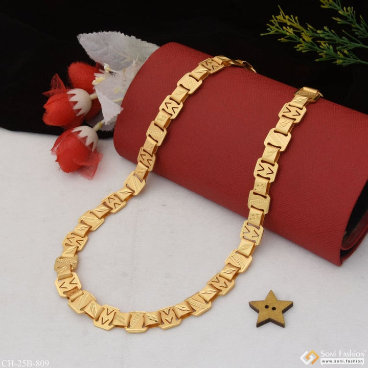 V shape casual design premium-grade quality gold plated