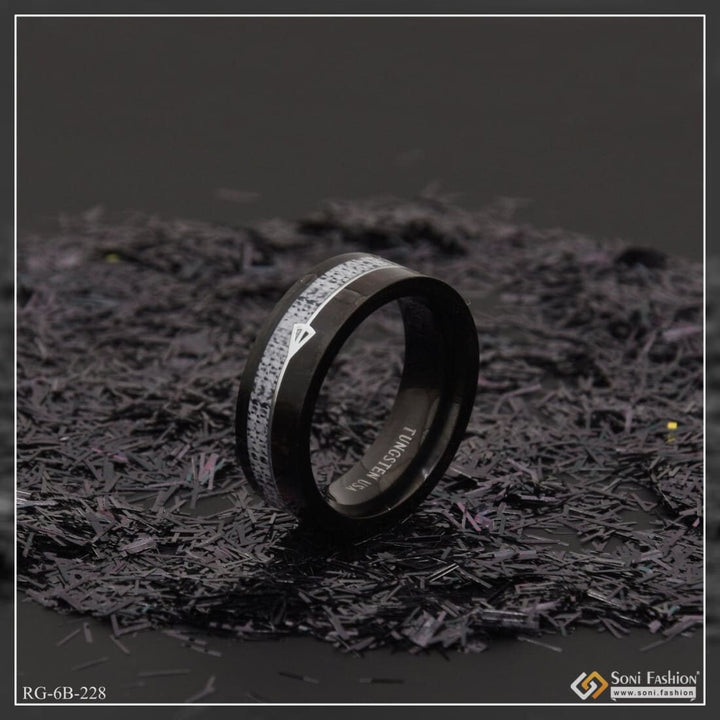 Silver & Black Superior Quality Best Finished Design Ring