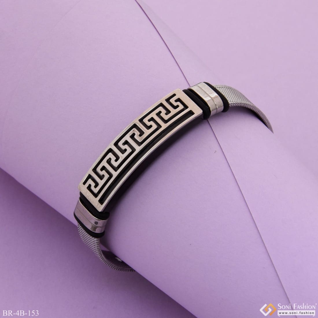 My Daily Styles Womens Stainless Steel Greek Key Cuff Bracelet (Silver) -  Walmart.com