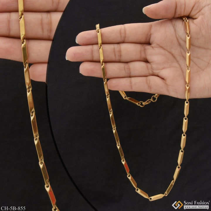 Small owal linked fancy design high-quality golden color