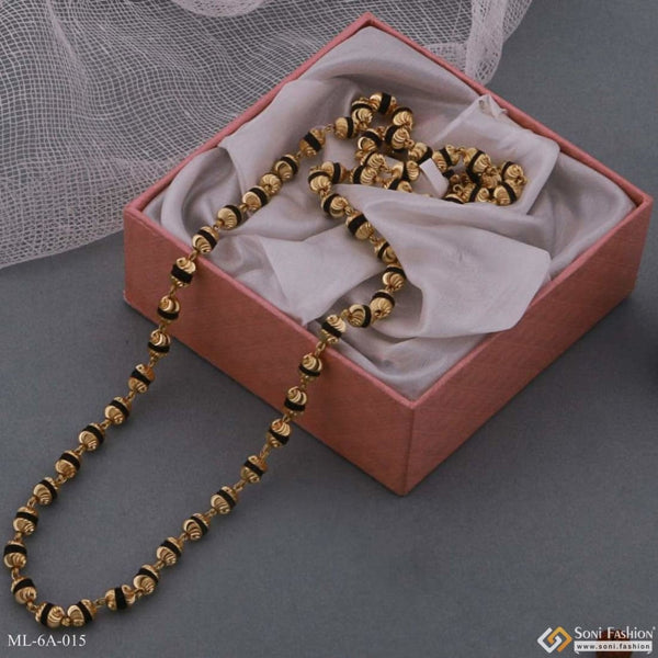 Small Rudraksha Mala Premium-grade Quality Gold Plated