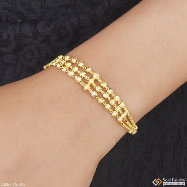 Sparkling Design Eye-catching Gold Plated Bracelet For