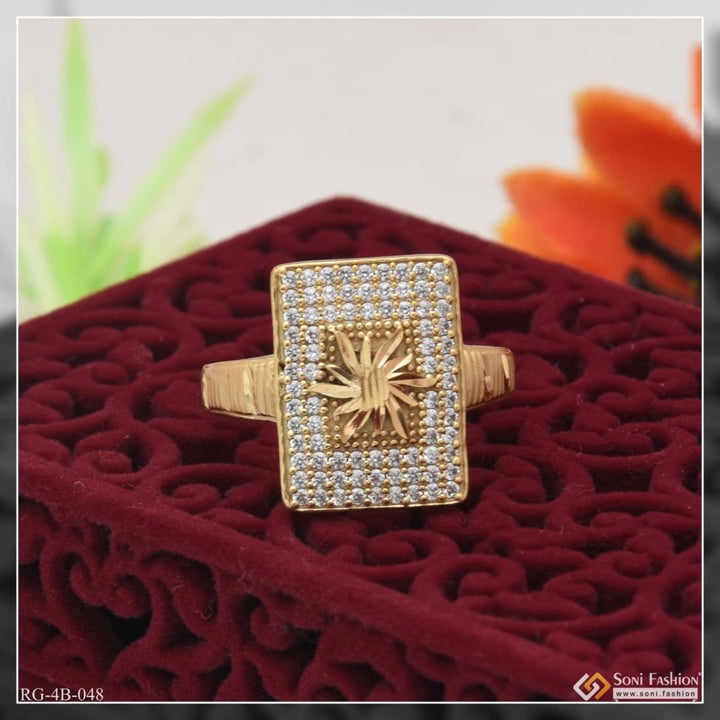 Sun With Diamond Best Quality Elegant Design Gold Plated