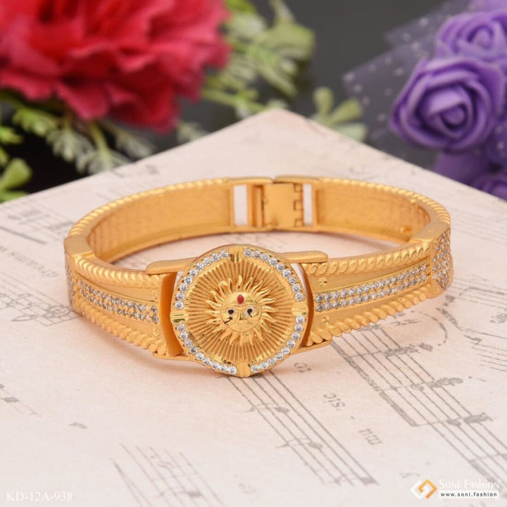 Sun With Diamond Chic Design Superior Quality Bracelet Kada