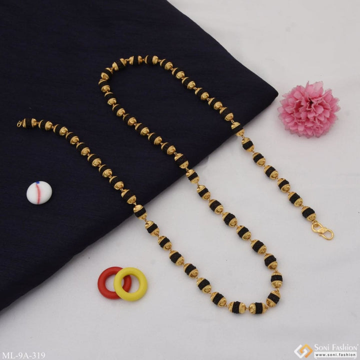 Superior Quality Gorgeous Design Gold Plated Rudraksha Mala