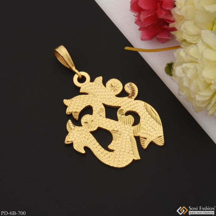 Om Superior Quality Hand-finished Design Gold Plated