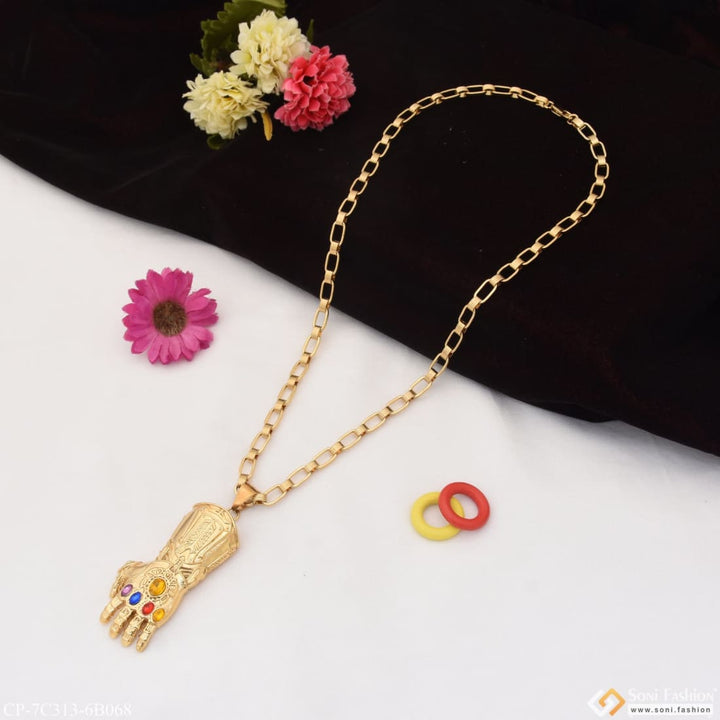 Thanos Hand Dainty Design Best Quality Chain Pendant Combo