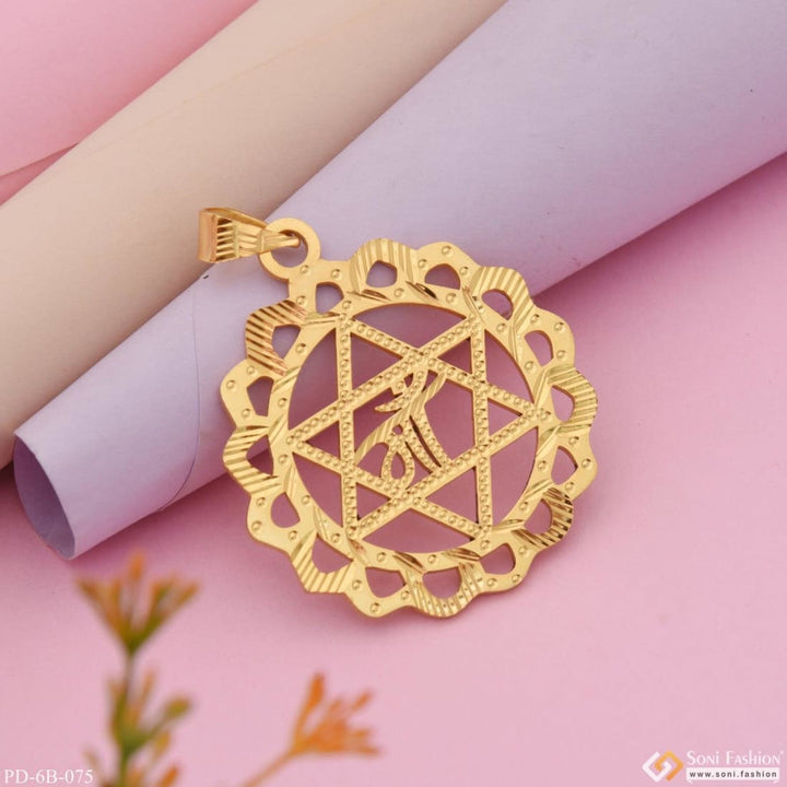 Maa unique design premium-grade quality gold plated pendant