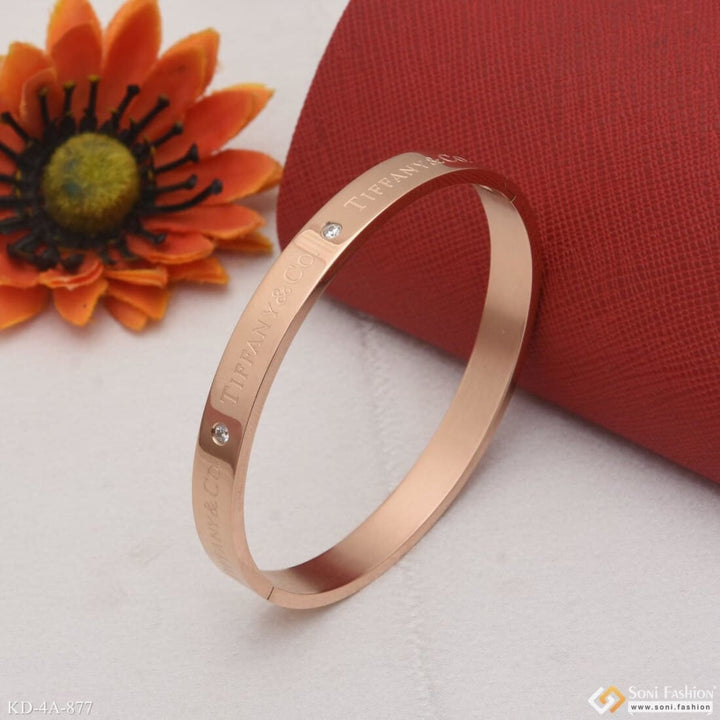 Unique Design Premium-grade Quality Rose Gold Kada For Men