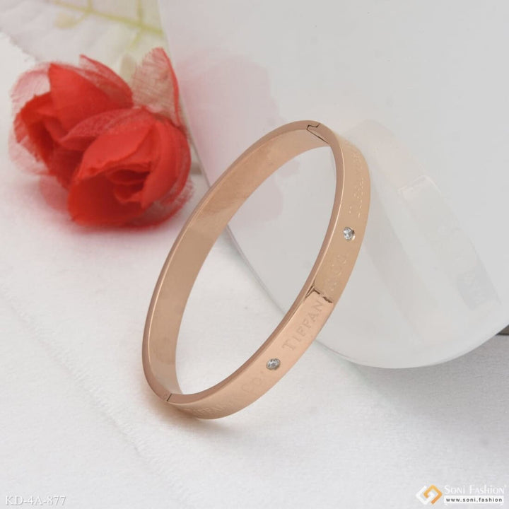 Unique Design Premium-grade Quality Rose Gold Kada For Men