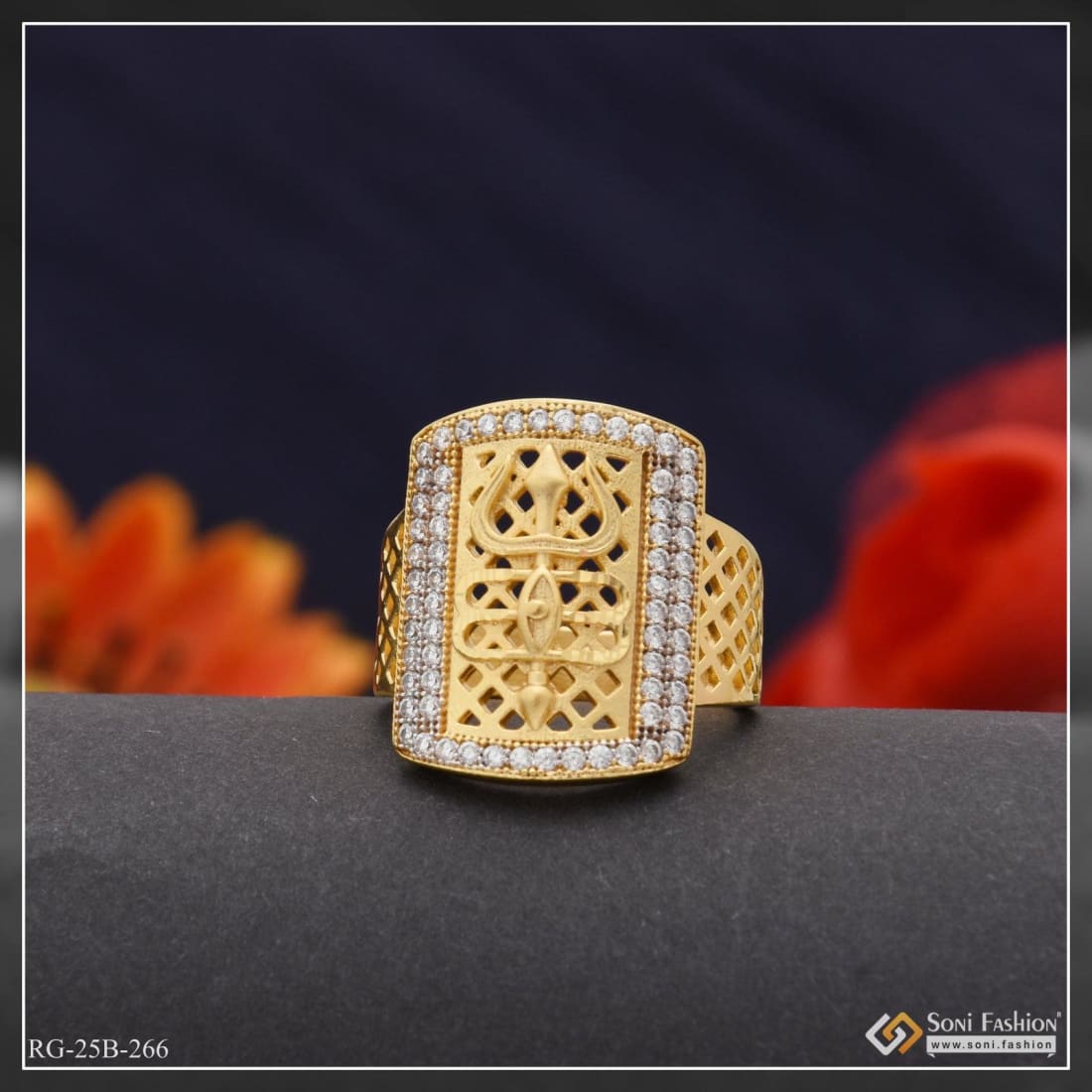 1 Gram Gold Plated With Diamond Cute Design Best Quality Ring For Men -  Style B342 at Rs 1240.00, सोने का पानी चढ़ी हुई अंगूठी - Soni Fashion,  Rajkot