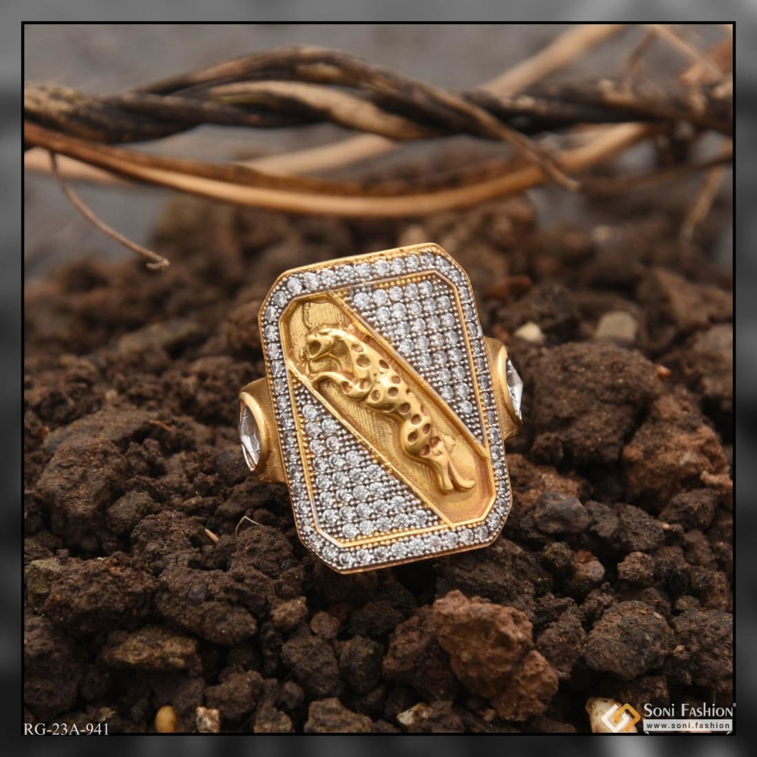Effy 14k Gold, Sterling Silver, Diamond & Sapphire Jaguar Ring in Metallic  | Lyst