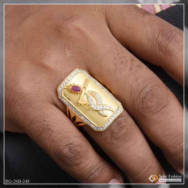Buy Sai Baba Gold Ring Online | H.k.s Jewellers - JewelFlix